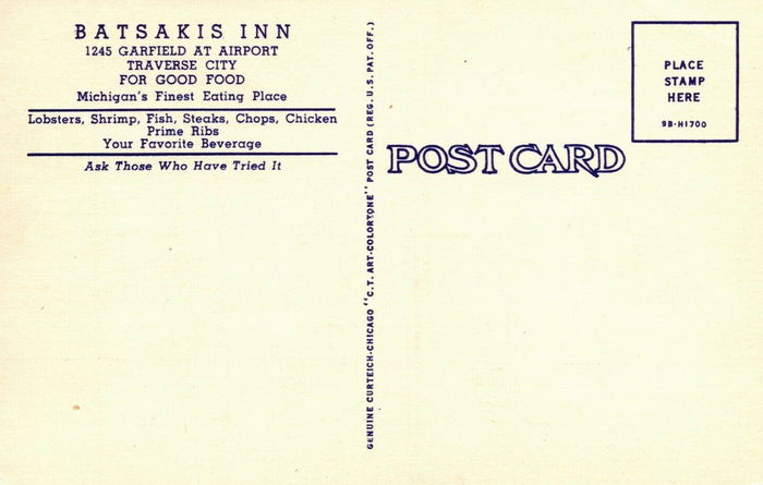 Batsakis Inn - Old Postcard